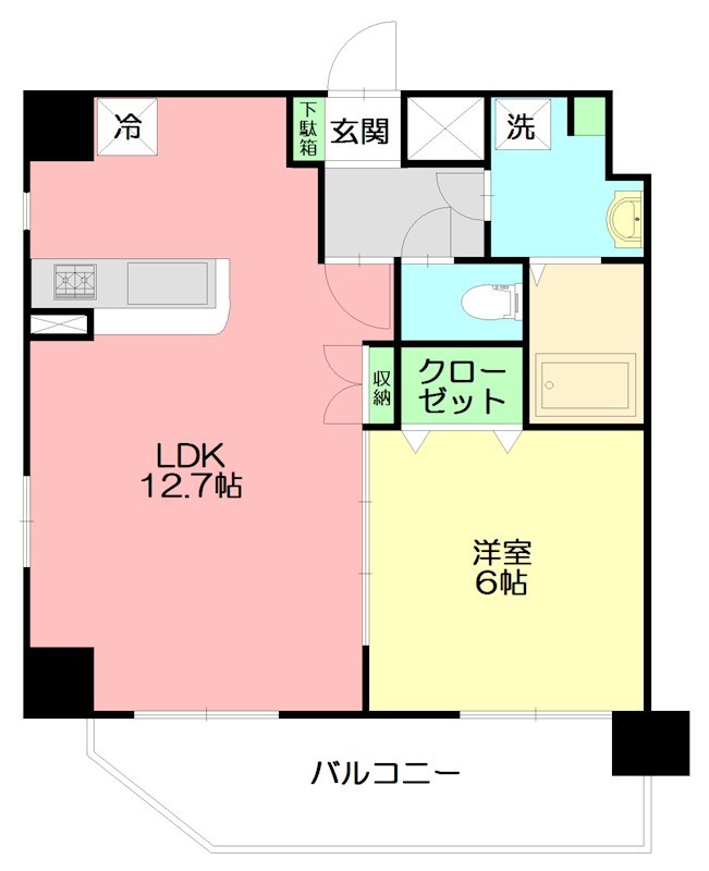 S-FORT茅ヶ崎 802号室 間取り