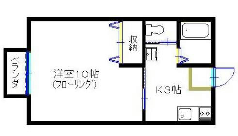 メゾン松本V 103号室 間取り