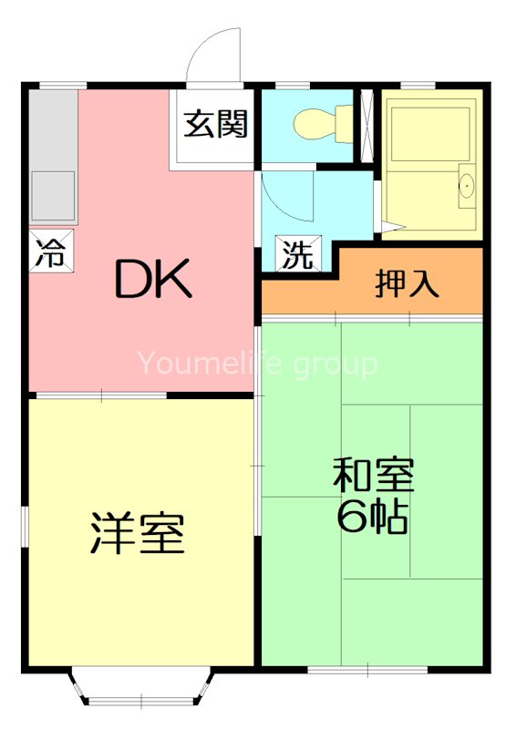 ハイツサンライズ 202号室 間取り