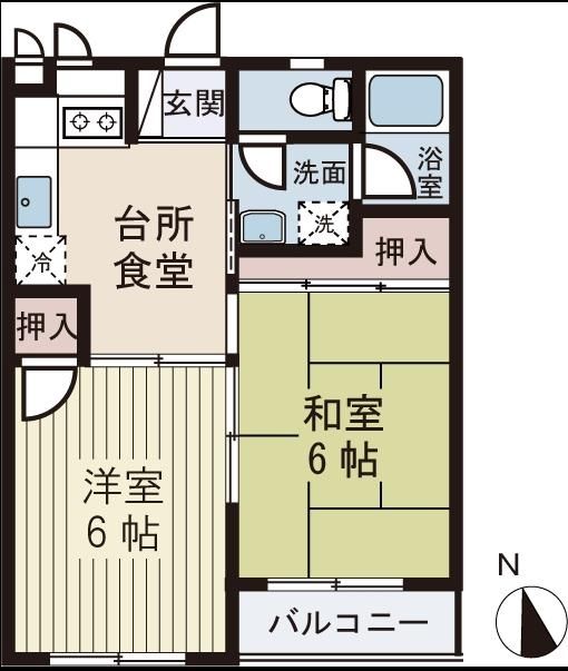 コーポ萩原 303号室 間取り