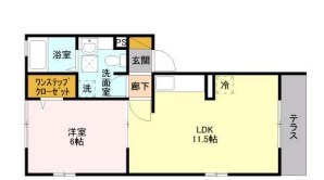 ヴェリナ旭町 101号室 間取り
