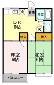グランデュール福山　A 203号室 間取り