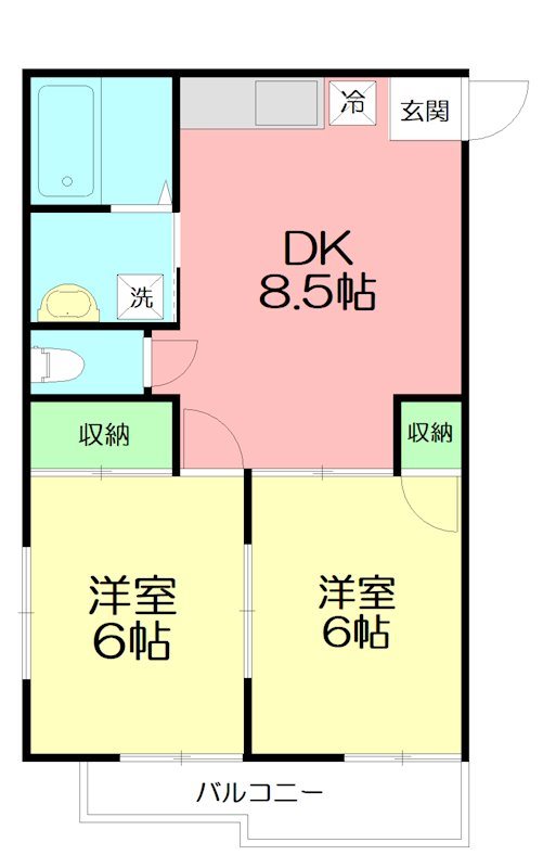 プレミール・オオスミ 101号室 間取り