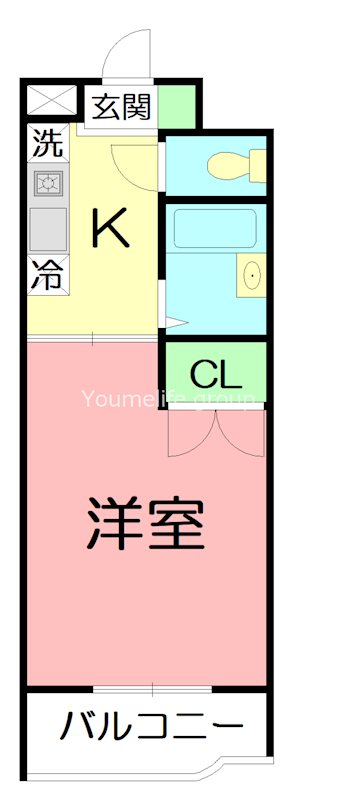ラベーラ 204号室 間取り