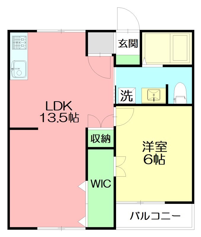 サンハイツICHIKAWA 203号室 間取り