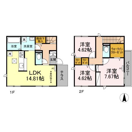 串橋戸建 270-1 間取り