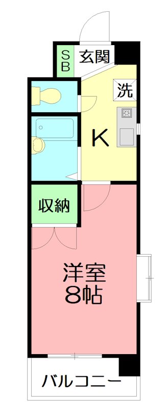 フローレット  201号室 間取り