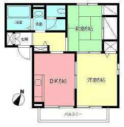ラークヒルズB 102号室 間取り