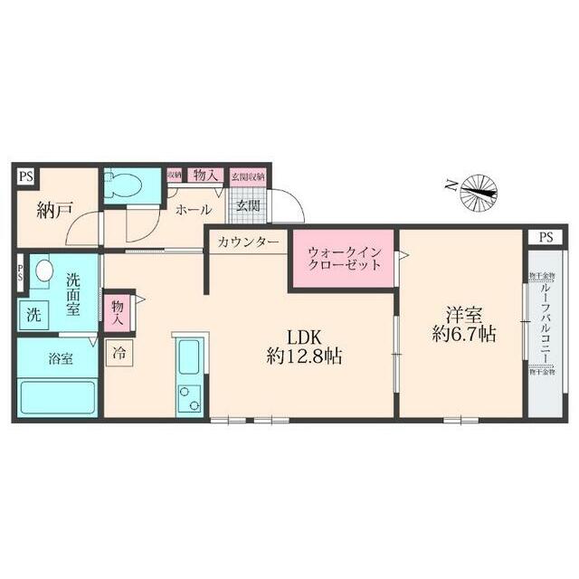 エクセレント 301号室 間取り