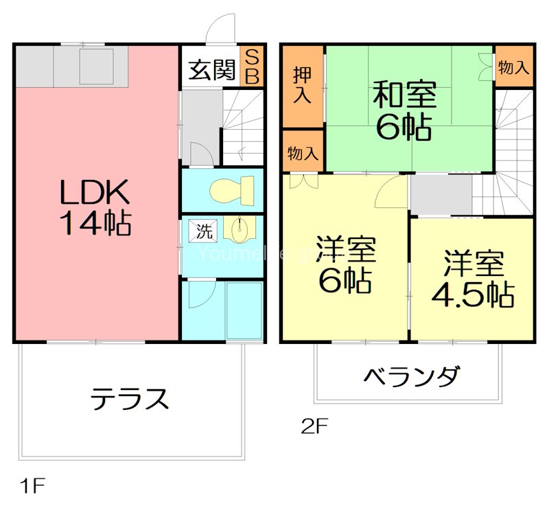 サンヴェール壱番館 1-1号室 間取り