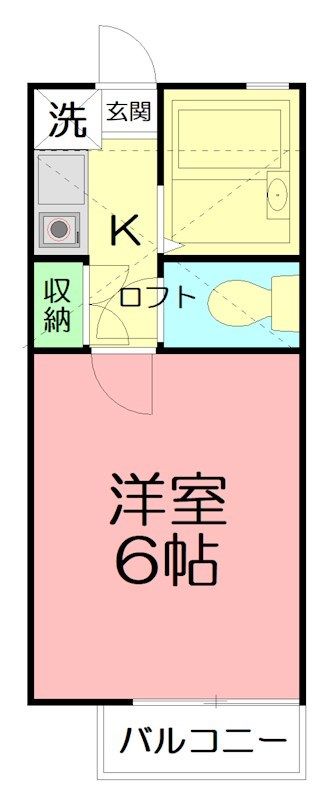 グレイスＫ 202号室 間取り