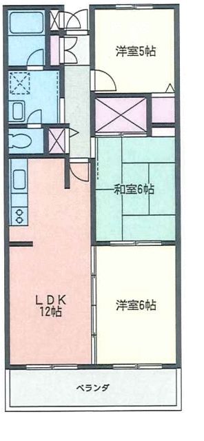 ファミーユ高座渋谷 303号室 間取り