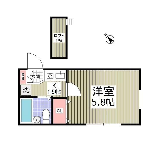 シャルマンフジ湘南壱番館 105号室 間取り