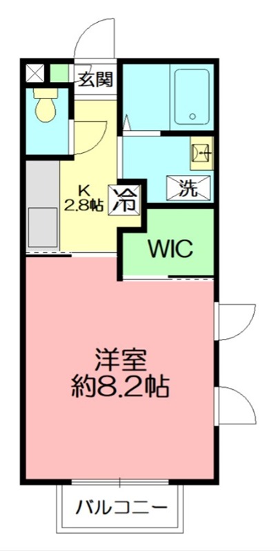 メゾン　ド　フォンティーヌ・Ｂ棟 B-103号室 間取り