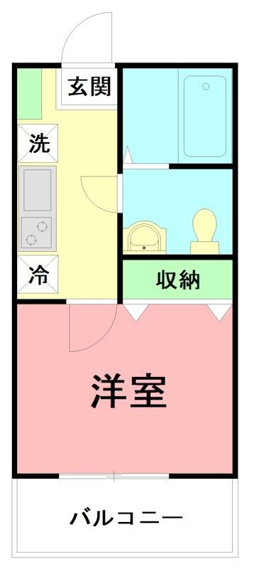 &alpha;(アルファ)　parks　east 103号室 間取り