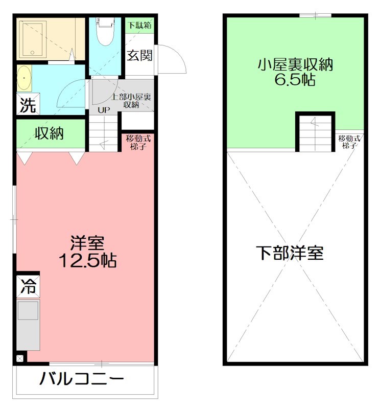 lifeship A A21号室 間取り