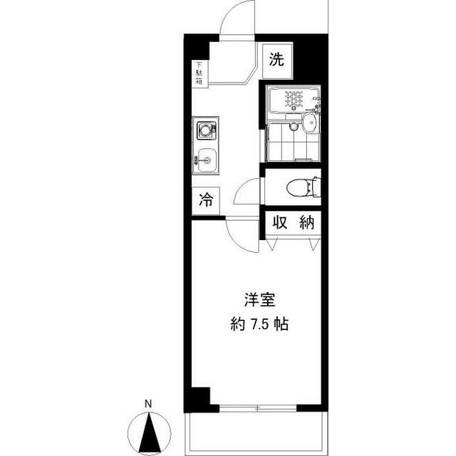 パルティール湘南 108号室 間取り