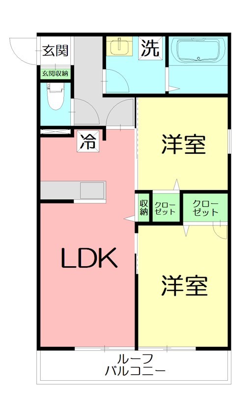 grandlief 203号室 間取り