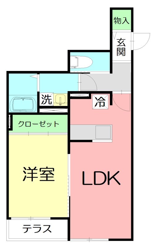 grandlief 101号室 間取り