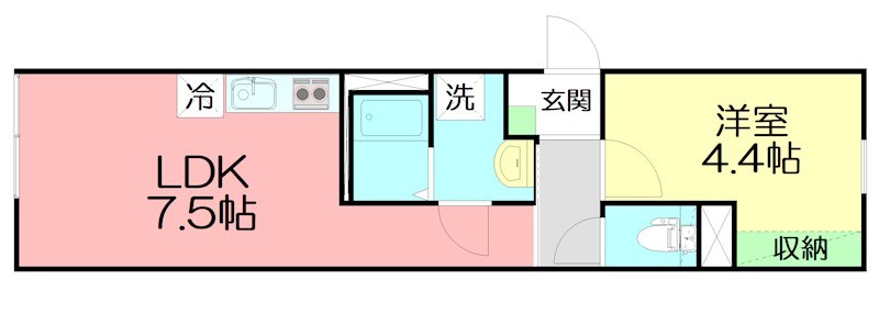 リリィ 101号室 間取り