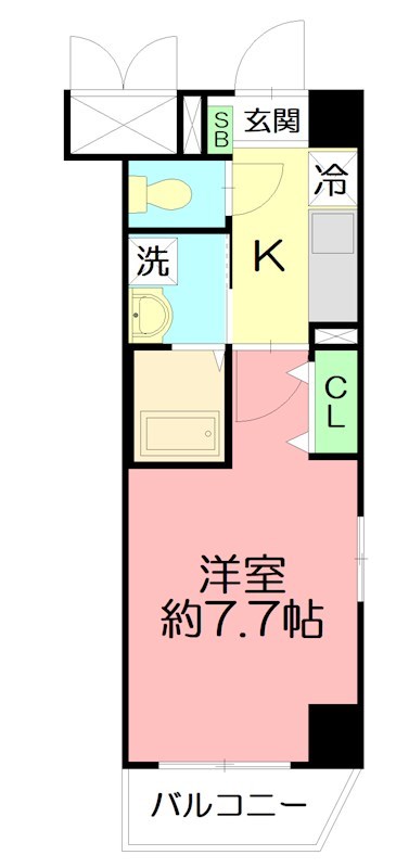 アヴァンセ アールエス 401号室 間取り