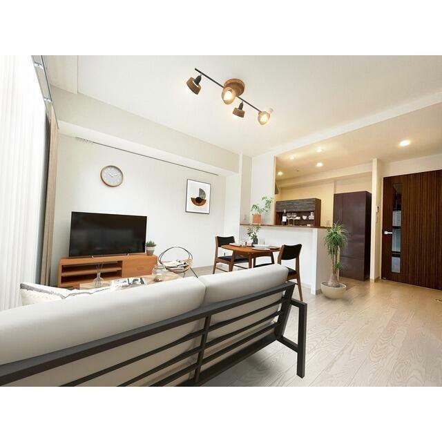 家具・調度品等はCG 加工です。実際の賃貸住居 には含まれません フラッツ横浜戸塚 リビング