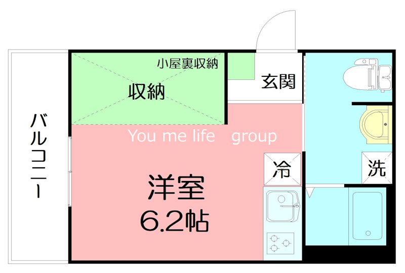 サザンクロス本鵠沼 201号室 間取り