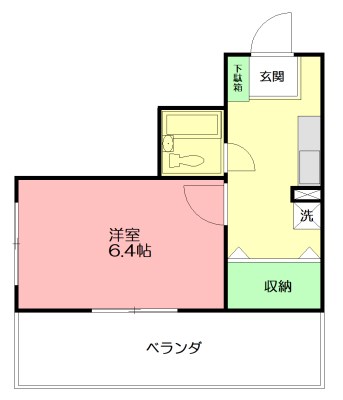 後藤ビル 406号室 間取り