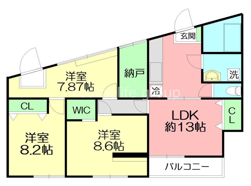 ハウスK 201号室 間取り