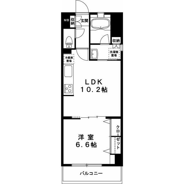グランデュールⅢ江ノ島 406号室 間取り