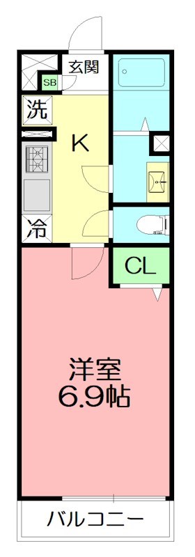 リブリ・プモリ鵠沼 105号室 間取り