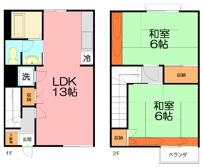 サンベルテ戸塚 A-2号室 間取り