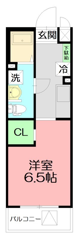 カレッジヒルズE 401号室 間取り