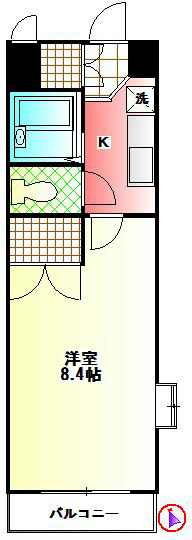 エクセルI 402号室 間取り