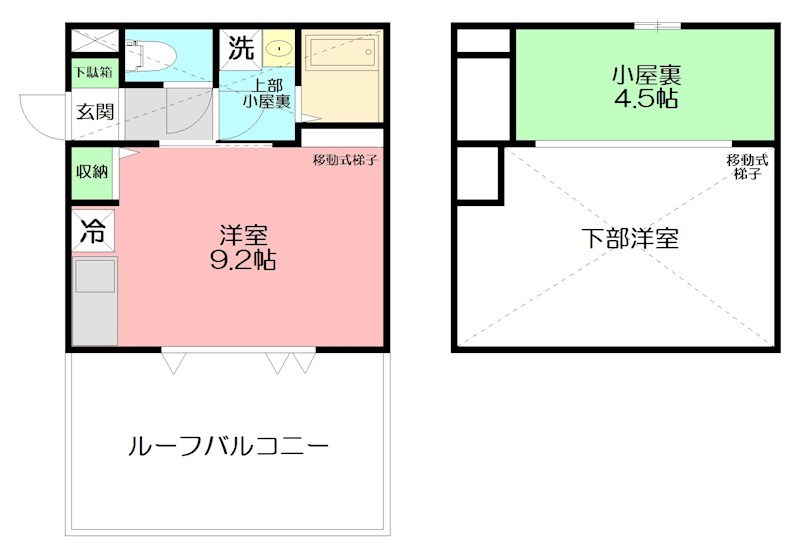 lifeship D D22号室 間取り