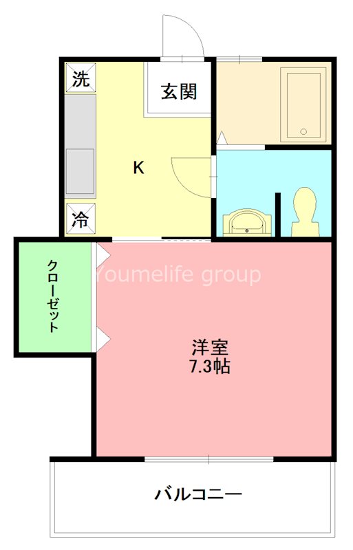 ノーブル　リュミエール 104号室 間取り
