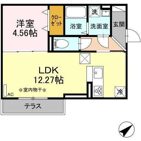 リュミエール ミナミ 101号室 間取り