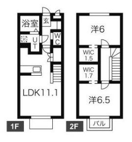 シャルマンＡ棟 102号室 間取り
