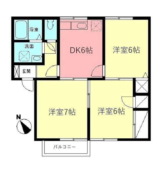 エミネンス弍番館 202号室 間取り