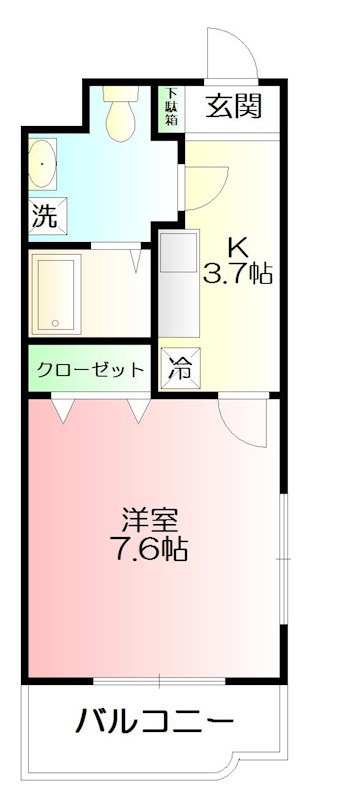 ハモーサ湘南 201号室 間取り
