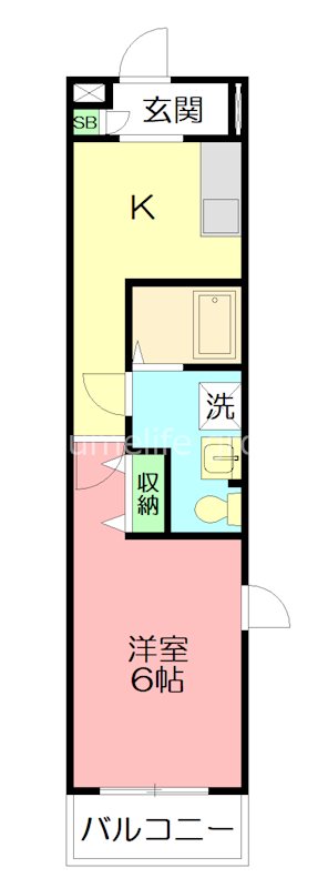 Fine weather annex 301号室 間取り