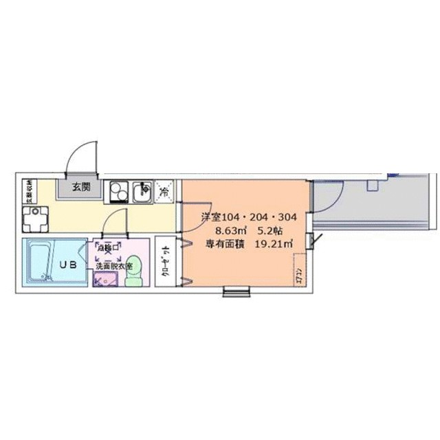 Ｔ－ｆｌａｔ東戸塚 204号室 間取り