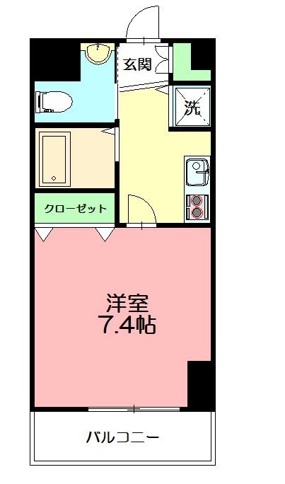 ストゥディオ 105号室 間取り