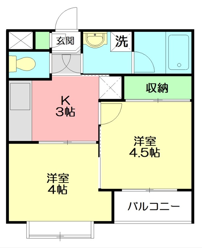 マイキャッスル桜ヶ丘 304号室 間取り