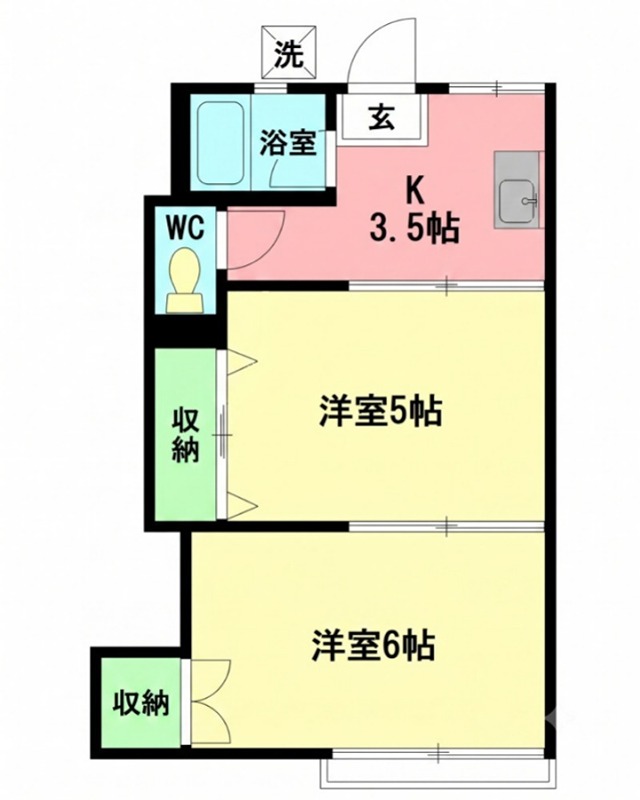 湘南ハイツ 207号室 間取り