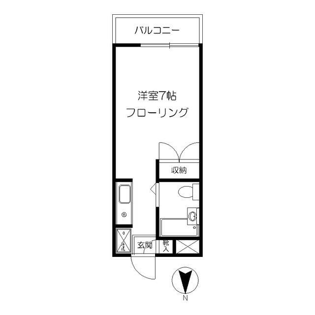 アペックス戸塚Ａ棟 206号室 間取り