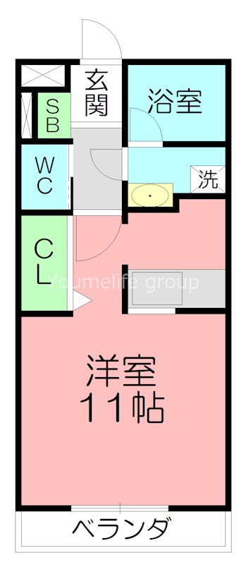 ジ・アパートメントIKEGAMI 303号室 間取り