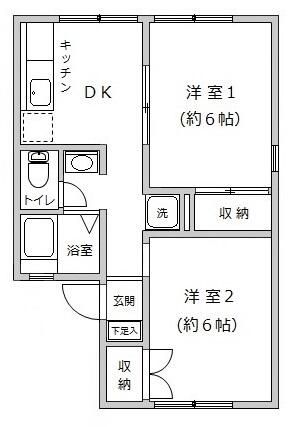 スイートピア 103号室 間取り