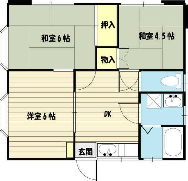 メゾン緑水Ａ 101号室 間取り