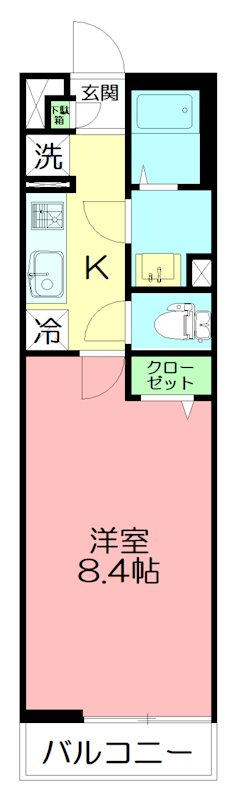 リブリ・コウゲン大和 205号室 間取り
